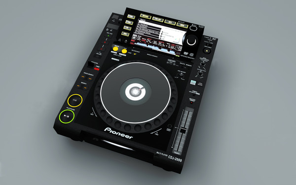 pioneer cd player dj 3d model - Pioneer CDJ 2000 by James13ong